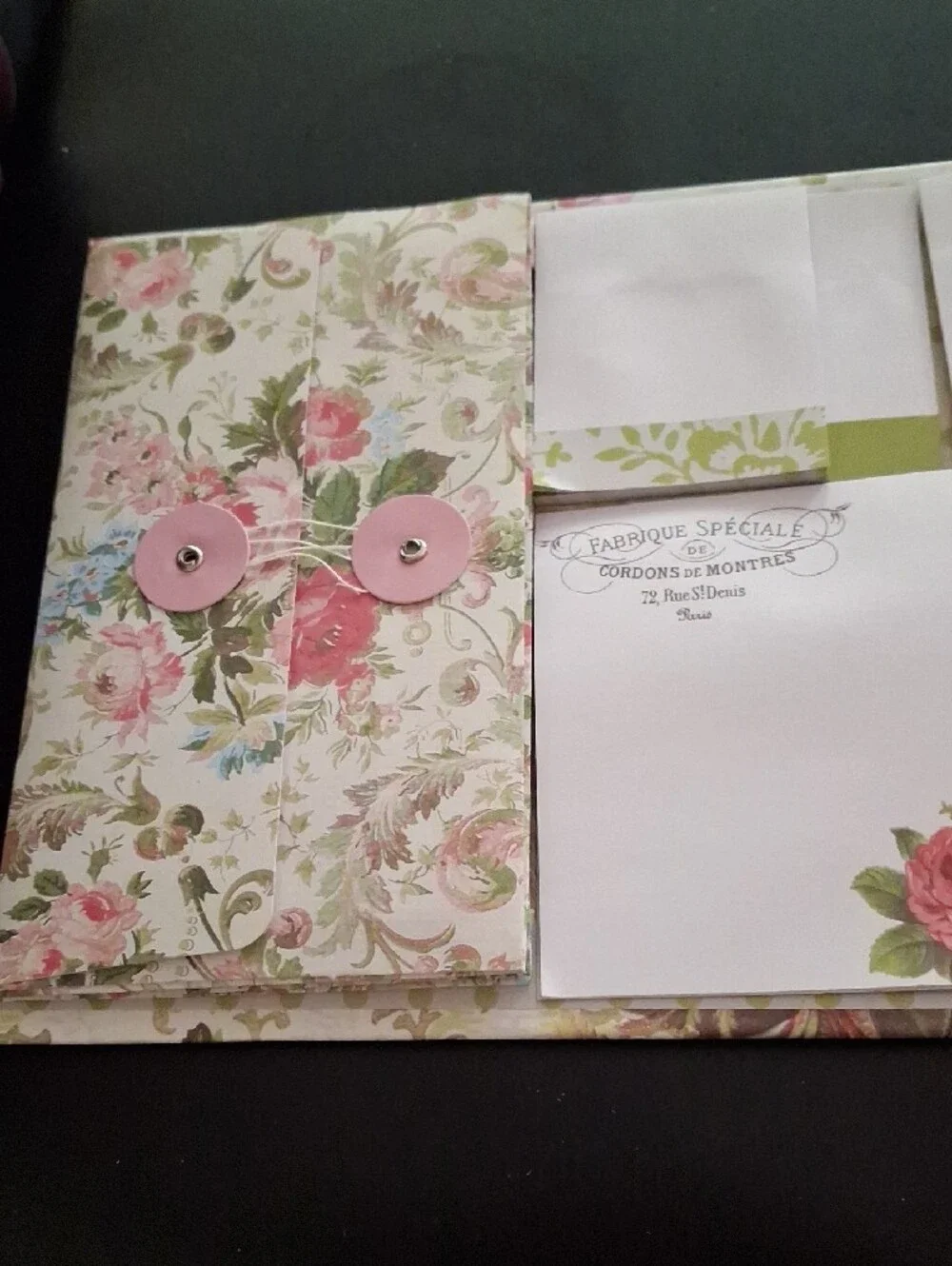 Victorian Rose Decorative Booklet Pink Floral Design